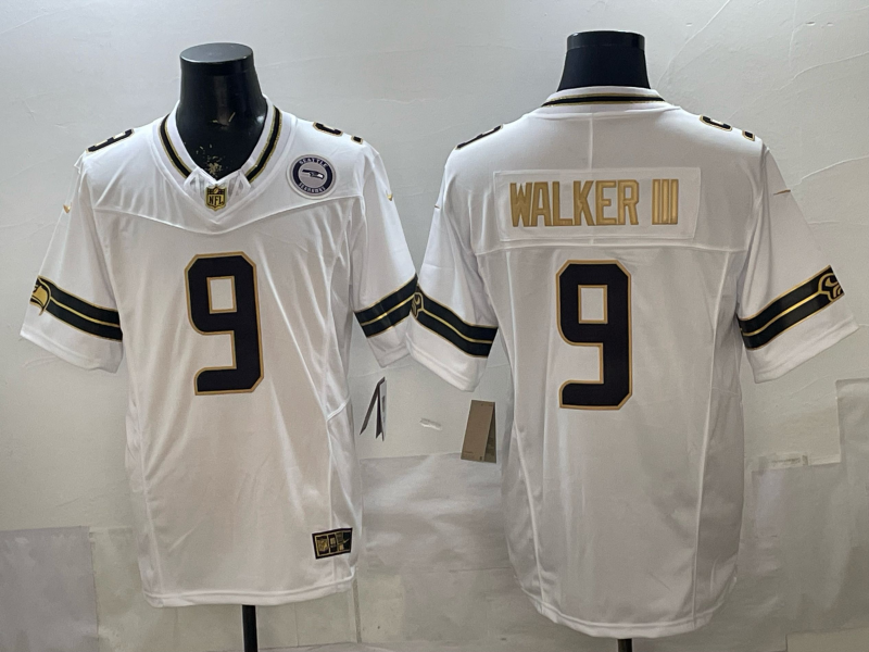 Men Seattle Seahawks #9 Walker iii white Nike Limited 2026 NFL Jersey 003002